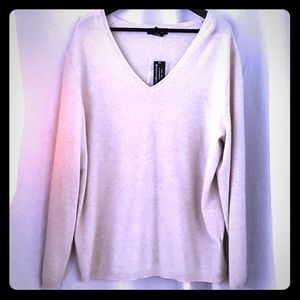 Lord & Taylor - Cream Cashmere Sweater - 3x